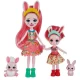 Set papusi surori Enchantimals si animalutele lor Bree Bunny & Twist si Bedelia Bunny & Tappy
