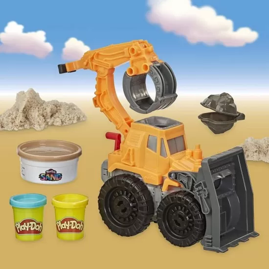 Set creativ Play-Doh - Excavator cu accesorii Set creativ Play-Doh - Excavator cu accesorii