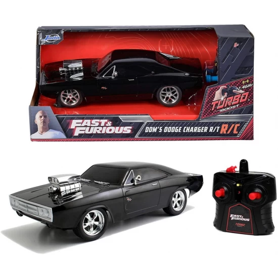 Masina Fast and Furious Dodge Charger 1970 1:24 cu telecomanda Masina Fast and Furious Dodge Charger 1970 1:24 cu telecomanda