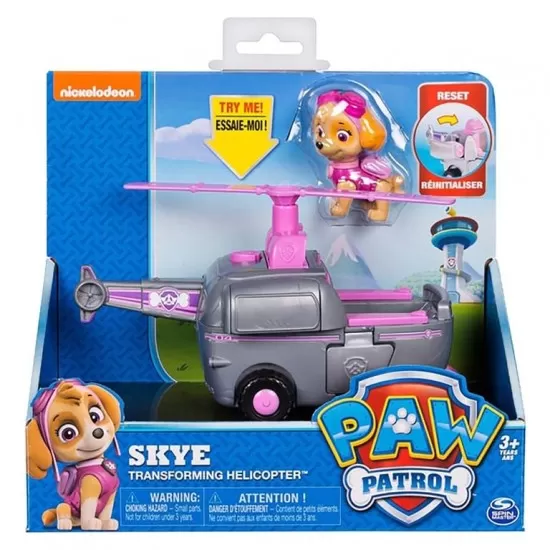 Figurina si autovehicul Paw Patrol - Elicopterul lui Skye Figurina si autovehicul Paw Patrol - Elicopterul lui Skye