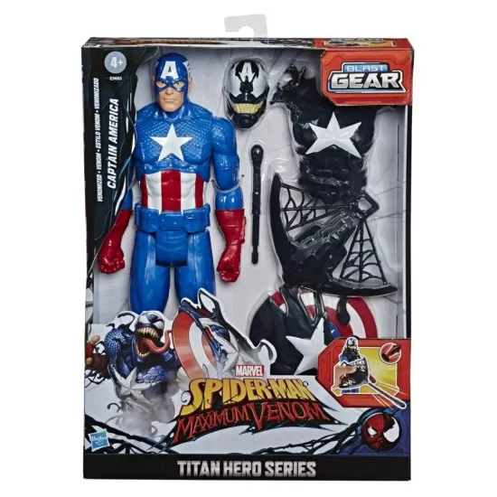 Figurina Max Venom Capitan America cu accesorii Figurina Max Venom Capitan America cu accesorii