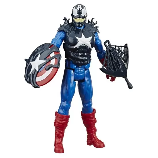 Figurina Max Venom Capitan America cu accesorii Figurina Max Venom Capitan America cu accesorii