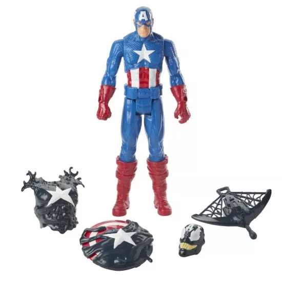 Figurina Max Venom Capitan America cu accesorii Figurina Max Venom Capitan America cu accesorii