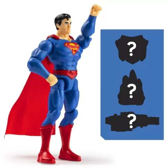 Figurina Superman 10 cm flexibila cu accesorii