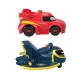 Set 2 masinute cu lumini Redbird si Batwing scara 1:55 Fisher-Price Batwheels 