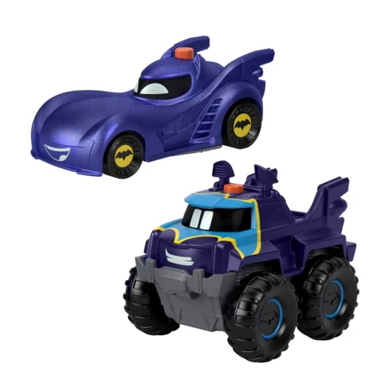 Set 2 masinute cu lumini scara 1:55 Fisher-Price Batwheels Set 2 masinute cu lumini scara 1:55 Fisher-Price Batwheels