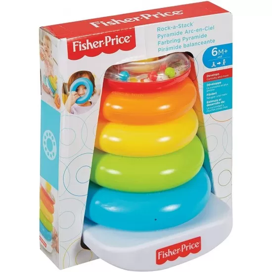 Jucarie bebelusi Fisher-Price - Construieste piramida Jucarie bebelusi Fisher-Price - Construieste piramida