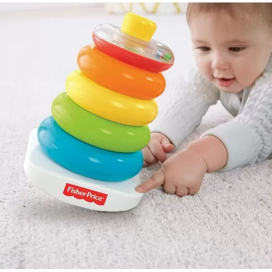 Jucarie bebelusi Fisher-Price - Construieste piramida Jucarie bebelusi Fisher-Price - Construieste piramida