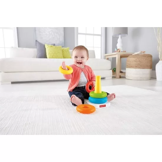 Jucarie bebelusi Fisher-Price - Construieste piramida Jucarie bebelusi Fisher-Price - Construieste piramida