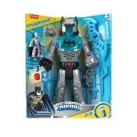Robot Batman in costum gri 30 cm Fisher-Price Imaginext DC Super Friends