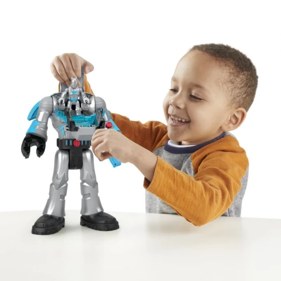 Robot Batman in costum gri 30 cm Fisher-Price Imaginext DC Super Friends Robot Batman in costum gri 30 cm Fisher-Price Imaginext DC Super Friends