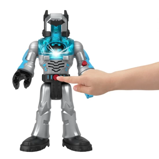 Robot Batman in costum gri 30 cm Fisher-Price Imaginext DC Super Friends Robot Batman in costum gri 30 cm Fisher-Price Imaginext DC Super Friends