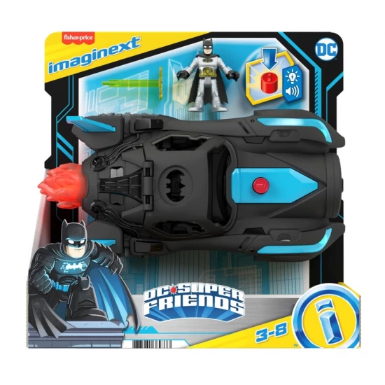 Vehicul Batmobil Deluxe Fisher-Price Imaginext DC Super Friends Vehicul Batmobil Deluxe Fisher-Price Imaginext DC Super Friends