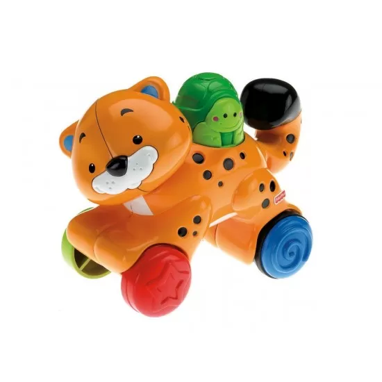 Jucarie bebe leopard Press and Go Fisher-Price Jucarie bebe leopard Press and Go Fisher-Price