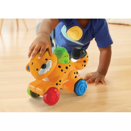 Jucarie bebe leopard Press and Go Fisher-Price Jucarie bebe leopard Press and Go Fisher-Price
