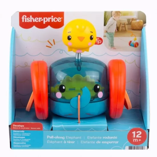 Jucarie de tras elefantel Fisher-Price