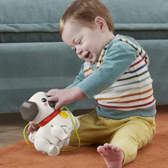 Jucarie de tras interactiva catel cu miscari si sunete Fisher-Price Jucarie de tras interactiva catel cu miscari si sunete Fisher-Price