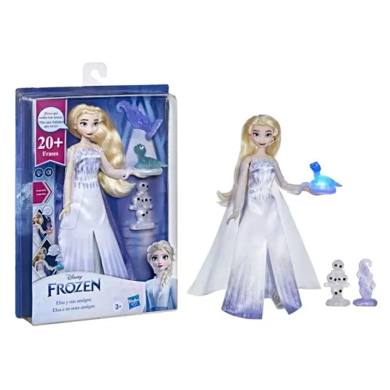 Papusa Frozen 2 Elsa vorbareata si prietenii Papusa Frozen 2 Elsa vorbareata si prietenii