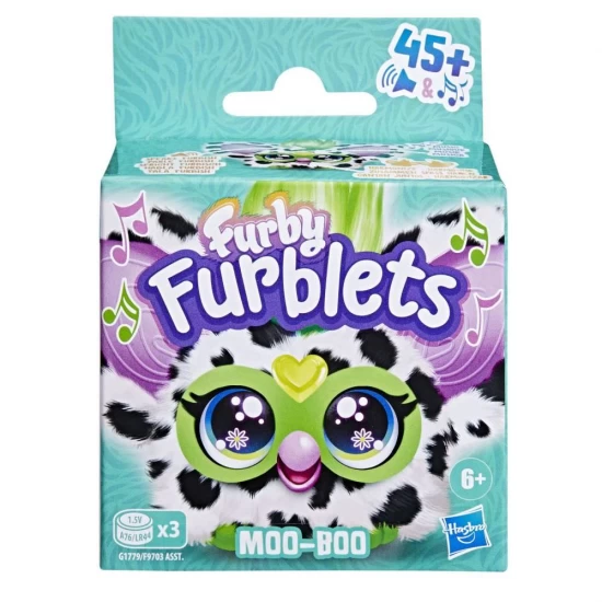 Jucarie interactiva Mini Furby Furblets Moo-Boo Jucarie interactiva Mini Furby Furblets Moo-Boo