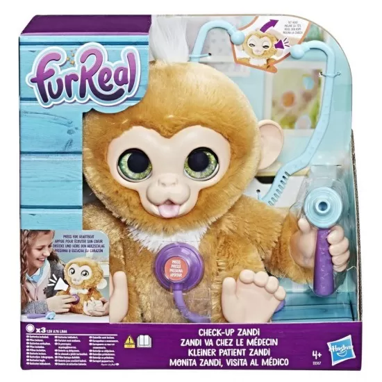 Jucarie interactiva FurReal - Maimutica Zandi la controlul medical Jucarie interactiva FurReal - Maimutica Zandi la controlul medical