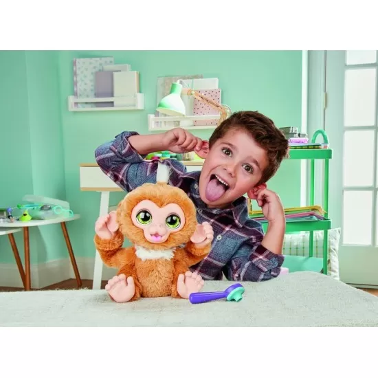 Jucarie interactiva FurReal - Maimutica Zandi la controlul medical Jucarie interactiva FurReal - Maimutica Zandi la controlul medical