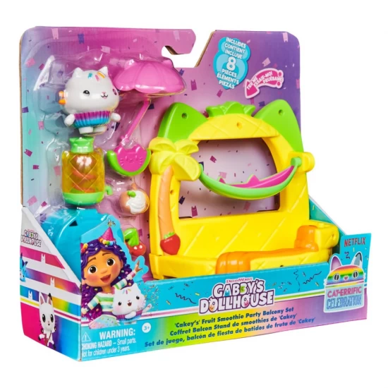 Set de joaca Gabbys Dollhouse - Balconul pentru petrecerea cu smoothie a lui Cakey Set de joaca Gabbys Dollhouse - Balconul pentru petrecerea cu smoothie a lui Cakey