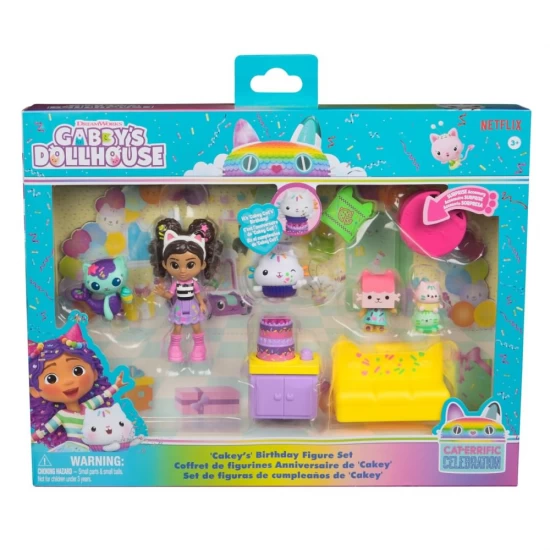 Set figurine pentru ziua de nastere a lui Cakey Gabbys Dollhouse 