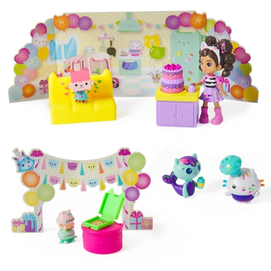 Set figurine pentru ziua de nastere a lui Cakey Gabbys Dollhouse 