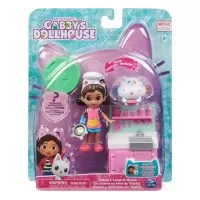 Set papusa 9.7 cm cu pisicuta Gabbys Dollhouse - Bucataria lui Gabby