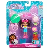Set papusa 9.7 cm cu pisicuta Gabbys Dollhouse - Gradina lui Gabby