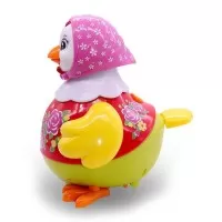 Gainusa rosie dansatoare cu doi puisori Hola Toys
