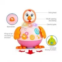 Gainusa roz dansatoare cu doi puisori Hola Toys