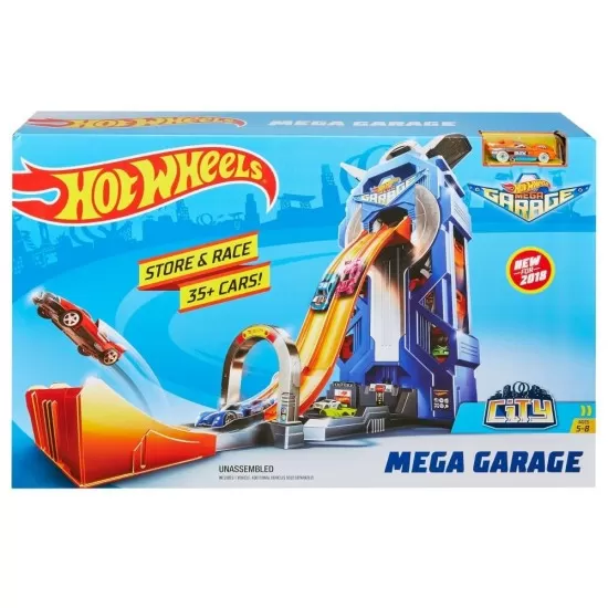 Garaj Hot Wheels cu pista de lansare Garaj Hot Wheels cu pista de lansare
