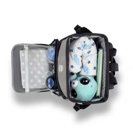 Geanta multifunctionala mamici Kinderkraft Molly Black Geanta multifunctionala mamici Kinderkraft Molly Black