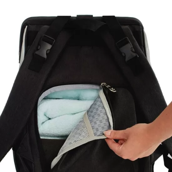Geanta multifunctionala mamici Kinderkraft Molly Black Geanta multifunctionala mamici Kinderkraft Molly Black