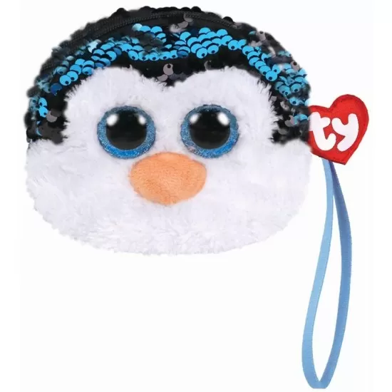 Gentuta de plus 10 cm Pinguinul Waddles cu paiete Ty Gentuta de plus 10 cm Pinguinul Waddles cu paiete Ty