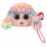 Gentuta de plus 10 cm Rainbow Pudel roz Ty