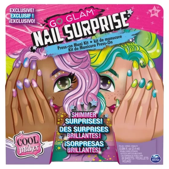 Set de manichiura cu sclipici Go Glam Cool Maker Set de manichiura cu sclipici Go Glam Cool Maker