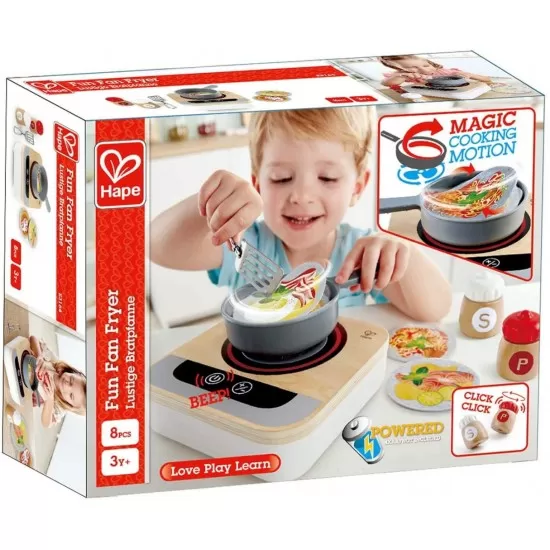 Set de joaca din lemn Hape - Aragaz cu ventilator Set de joaca din lemn Hape - Aragaz cu ventilator