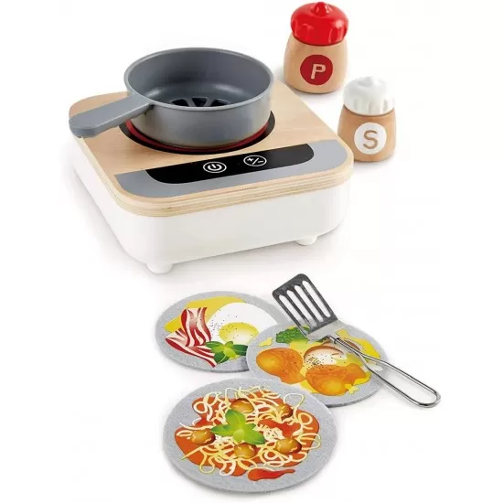 Set de joaca din lemn Hape - Aragaz cu ventilator Set de joaca din lemn Hape - Aragaz cu ventilator