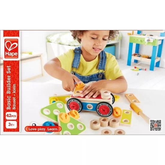 Set constructie Hape 42 piese Set constructie Hape 42 piese