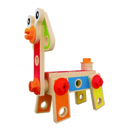 Set constructie Hape 42 piese Set constructie Hape 42 piese
