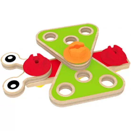Set constructie Hape 42 piese Set constructie Hape 42 piese