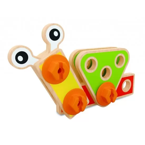 Set constructie Hape 42 piese Set constructie Hape 42 piese