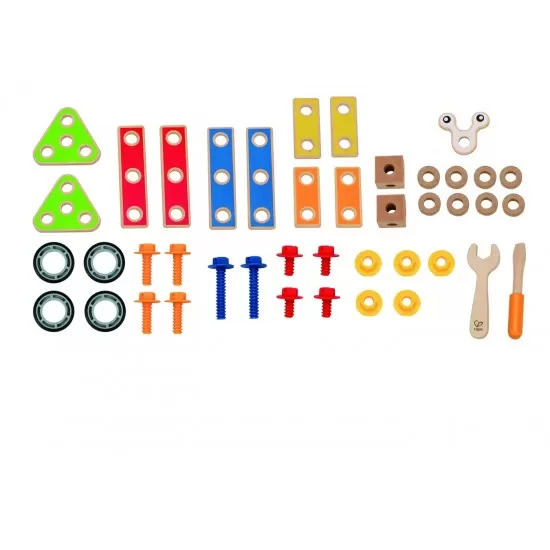 Set constructie Hape 42 piese Set constructie Hape 42 piese