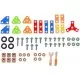 Set constructie Hape 62 piese Set constructie Hape 62 piese