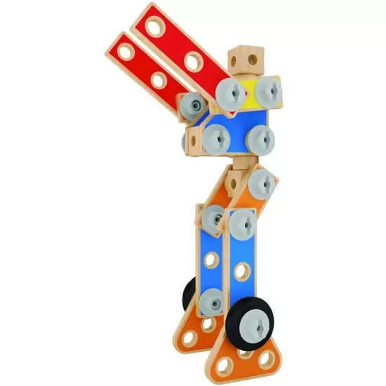 Set constructie Hape 62 piese Set constructie Hape 62 piese