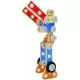 Set constructie Hape 62 piese Set constructie Hape 62 piese