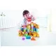 Set cuburi de lemn Hape 101 piese Set cuburi de lemn Hape 101 piese