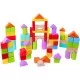 Set cuburi de lemn Hape 101 piese Set cuburi de lemn Hape 101 piese
